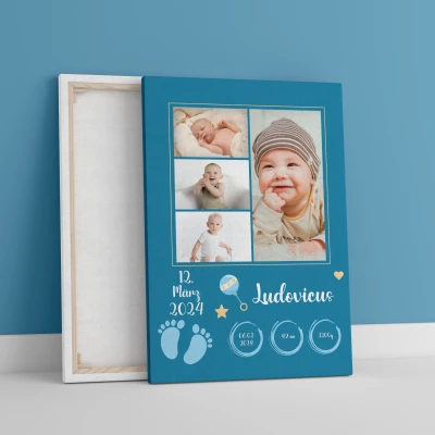 Leinwandbilder - Willkommen Baby Boy