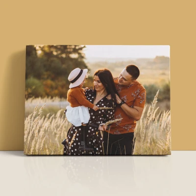 Leinwandbilder - Foto mit der Familie