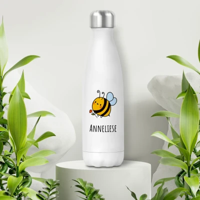 Personalisierte Flasche - Bienchen