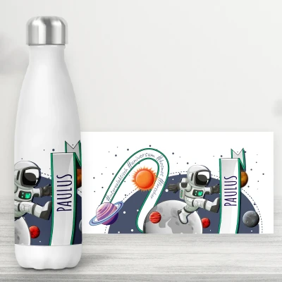 Personalisierte Flasche - Kosmonaut