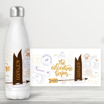 Personalisierte Flasche - Reisen