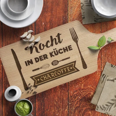 Schneidebrett - Kocht in der Küche