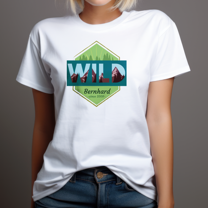 Personalisierte T-Shirt - Wild