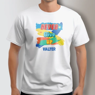 Personalisierte T-Shirt - Gib niemals auf