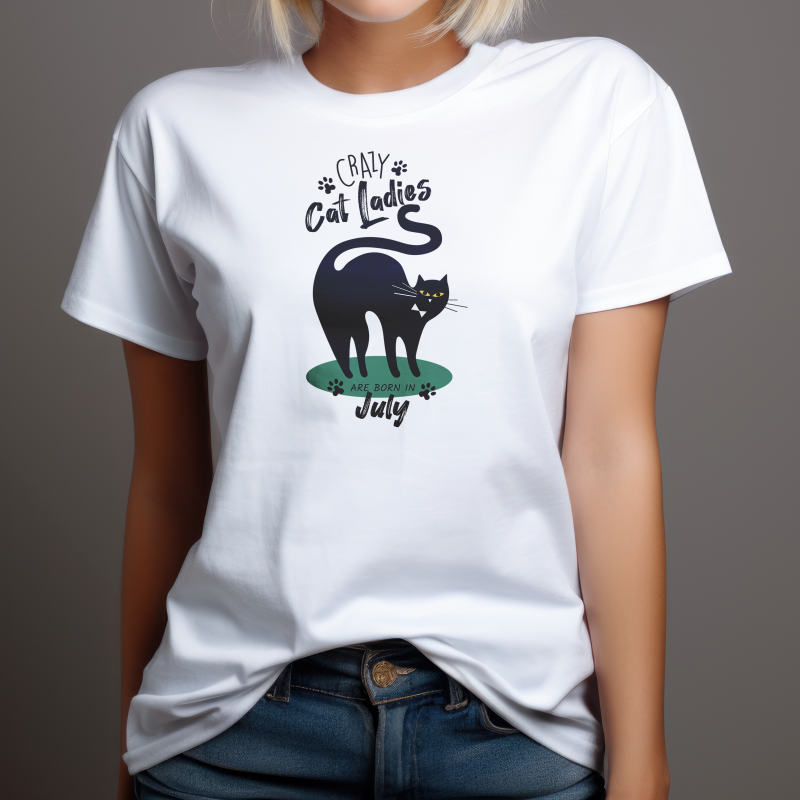 Personalisierte T-Shirt - Verrückte Katzenfrauen