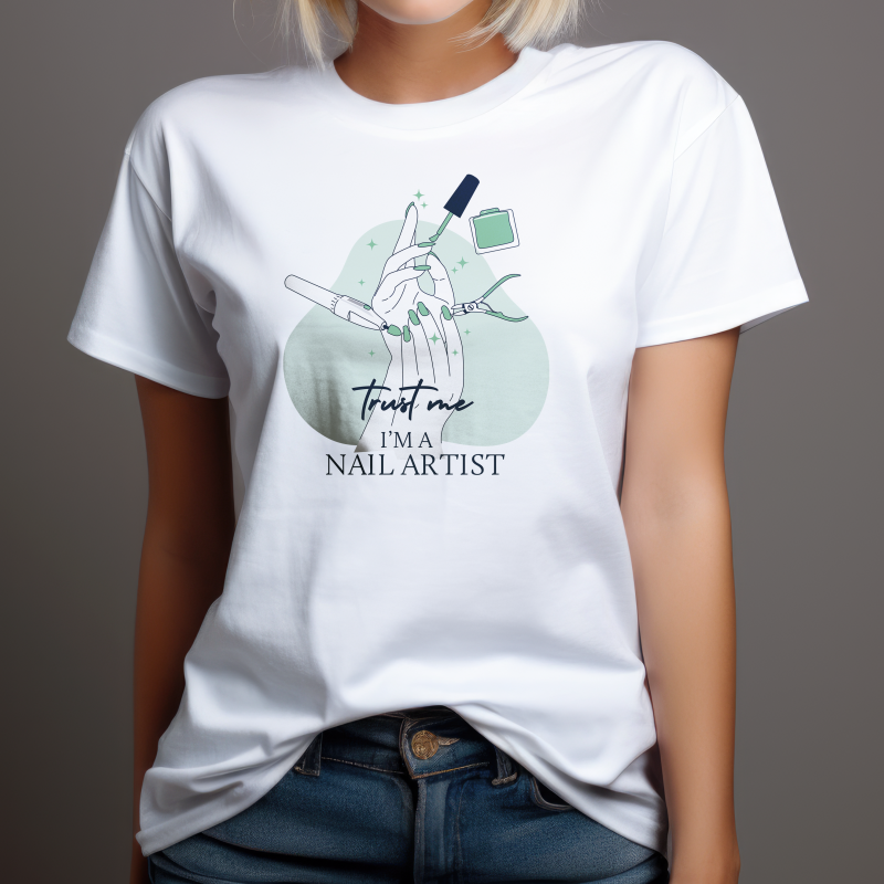 Personalisierte T-Shirt - Nagelkünstlerin