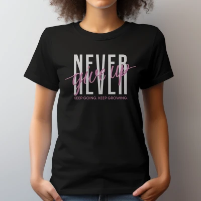 Personalisierte T-Shirt - Gib niemals auf