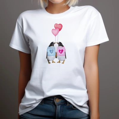 Personalisierte T-Shirt – Pinguine