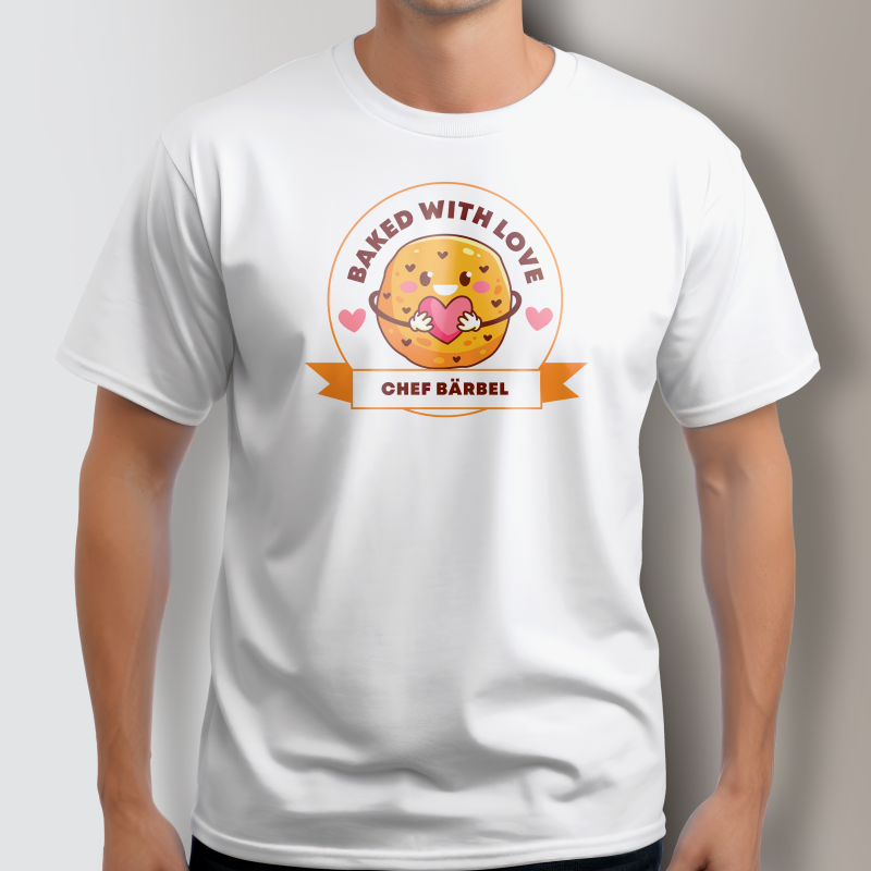 Personalisiertes T-Shirt - Mit Liebe gebacken