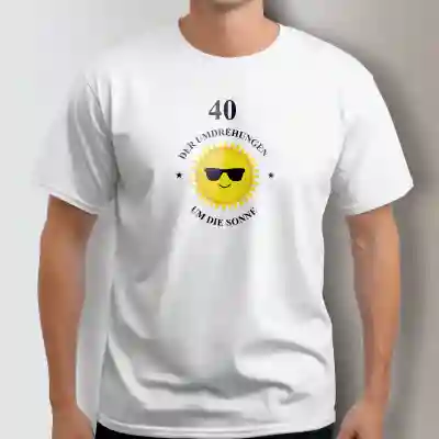 Personalisiertes Herren T-Shirt - Umdrehungen um die Sonne