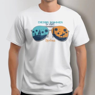 Personalisierte T-Shirt - Sonnenbrille