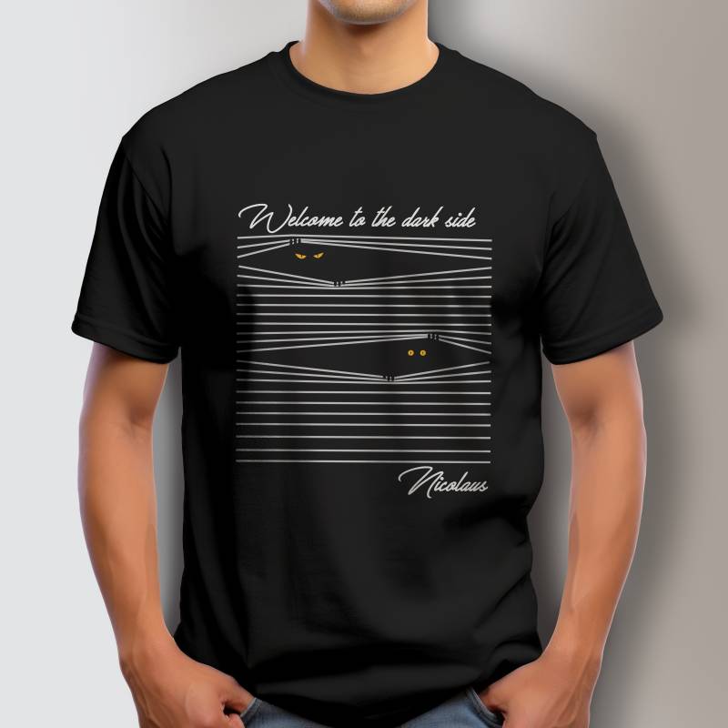 Personalisiertes Herren T-Shirt - Fledermausauge
