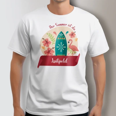 Personalisierte T-Shirt - Der Sommer ist da