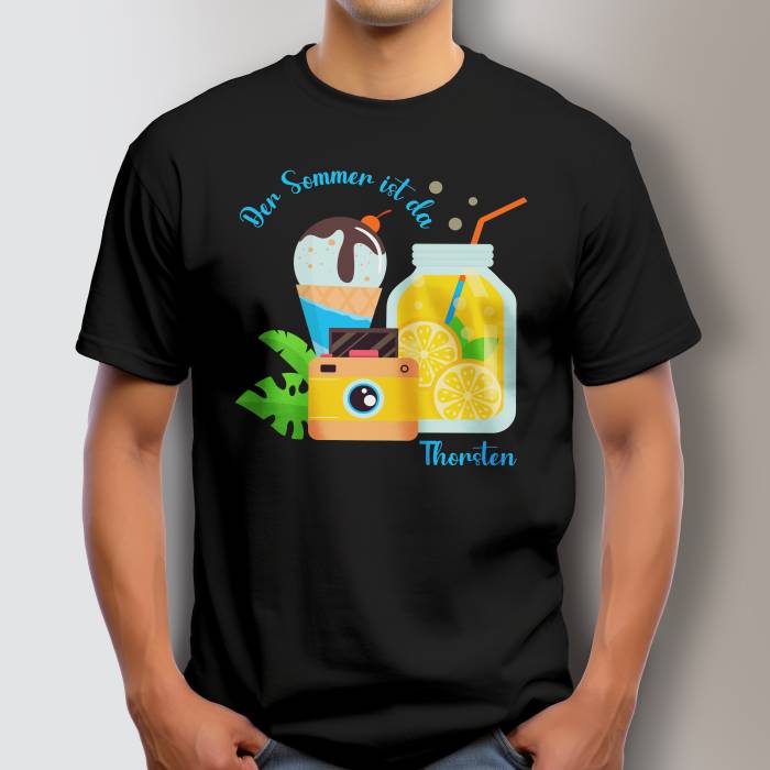 Personalisierte T-Shirt - Summer is here