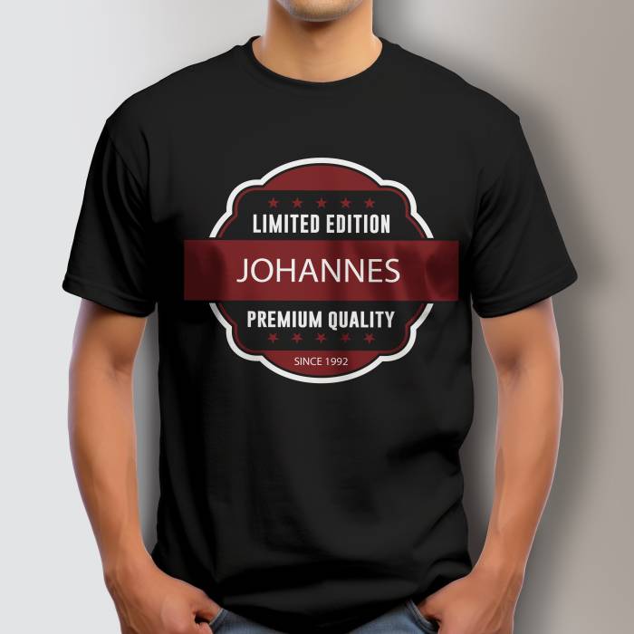 Personalisiertes T-Shirt - Limited Edition