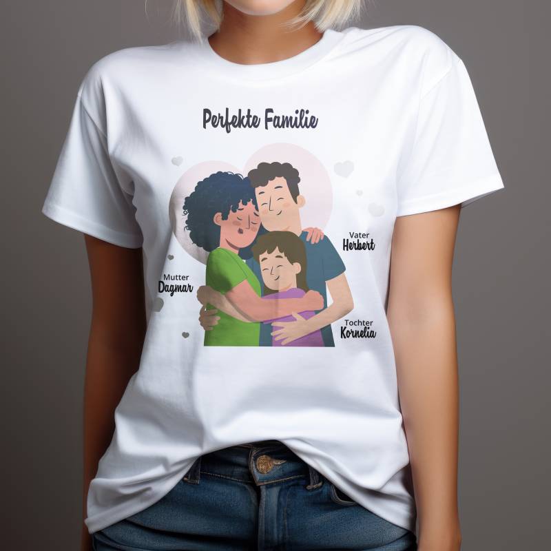 Personalisierte T-Shirt - Perfekte Familie