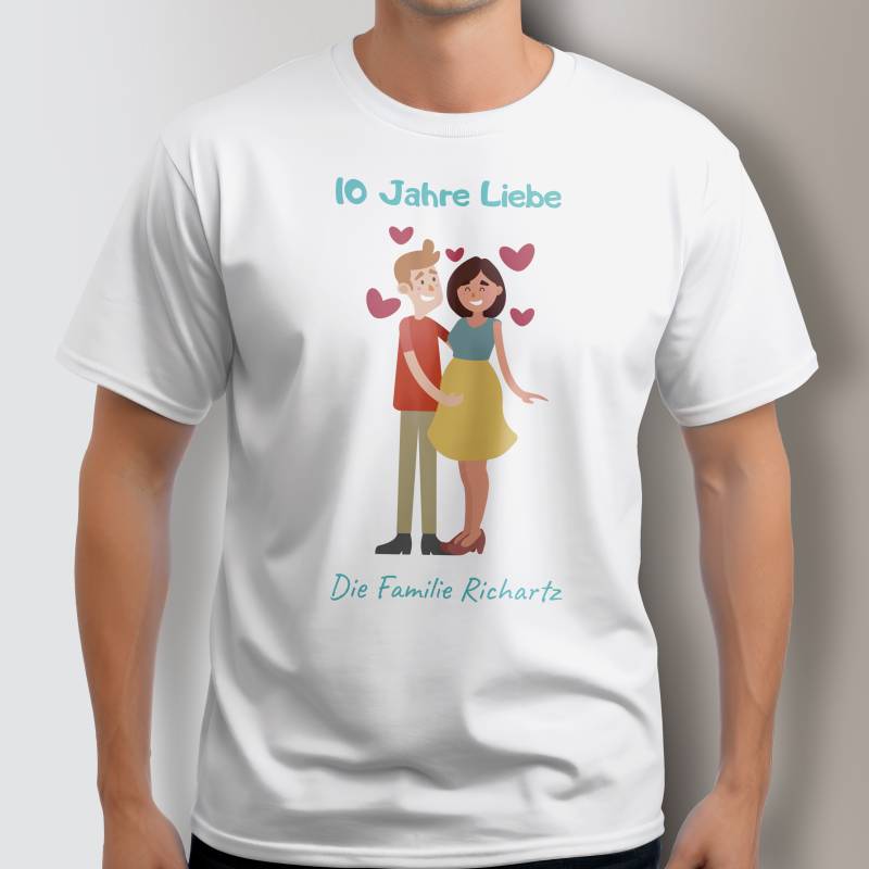 Personalisierte Damen T-Shirt - Jahre der Liebe
