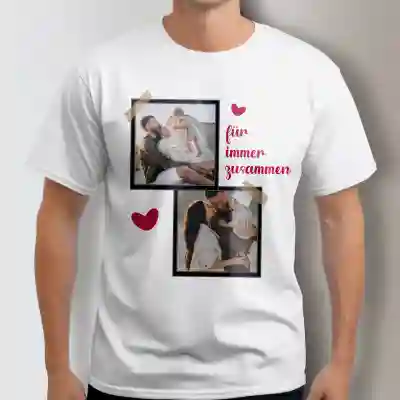 Personalisiertes Damen-T-Shirt - Zusammen für immer
