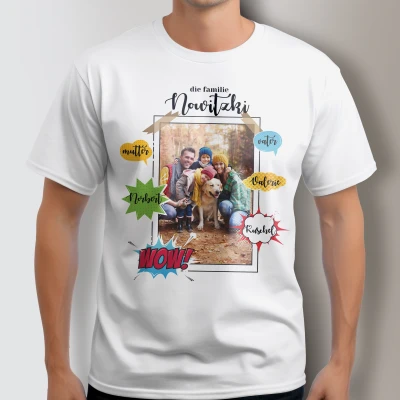 Personalisierte T-Shirt - Familienhund