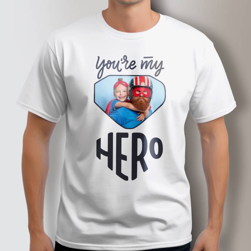 Personalisiertes Herren T-Shirt - Du bist mein Held
