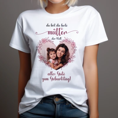 Personalisierte T-Shirt - Du bist die beste Mama