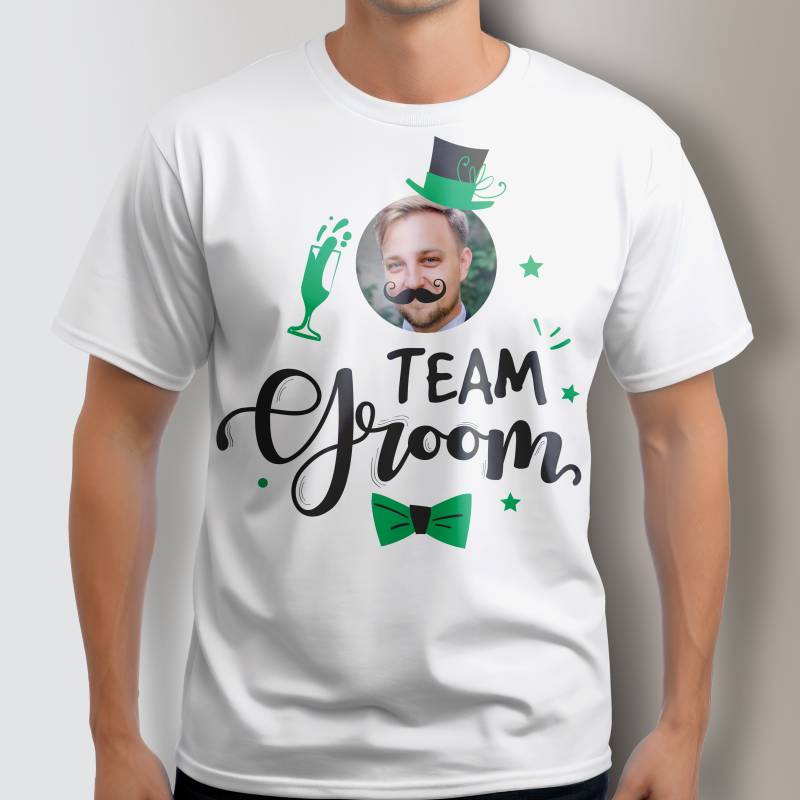 Personalisiertes T-Shirt für den Junggesellenabschied - Team Bräutigam