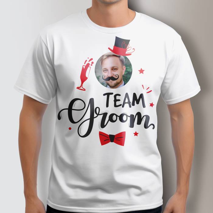 Personalisiertes T-Shirt für den Junggesellenabschied - Team Bräutigam