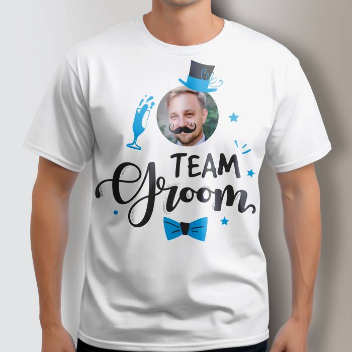 Personalisiertes T-Shirt für den Junggesellenabschied - Team Bräutigam