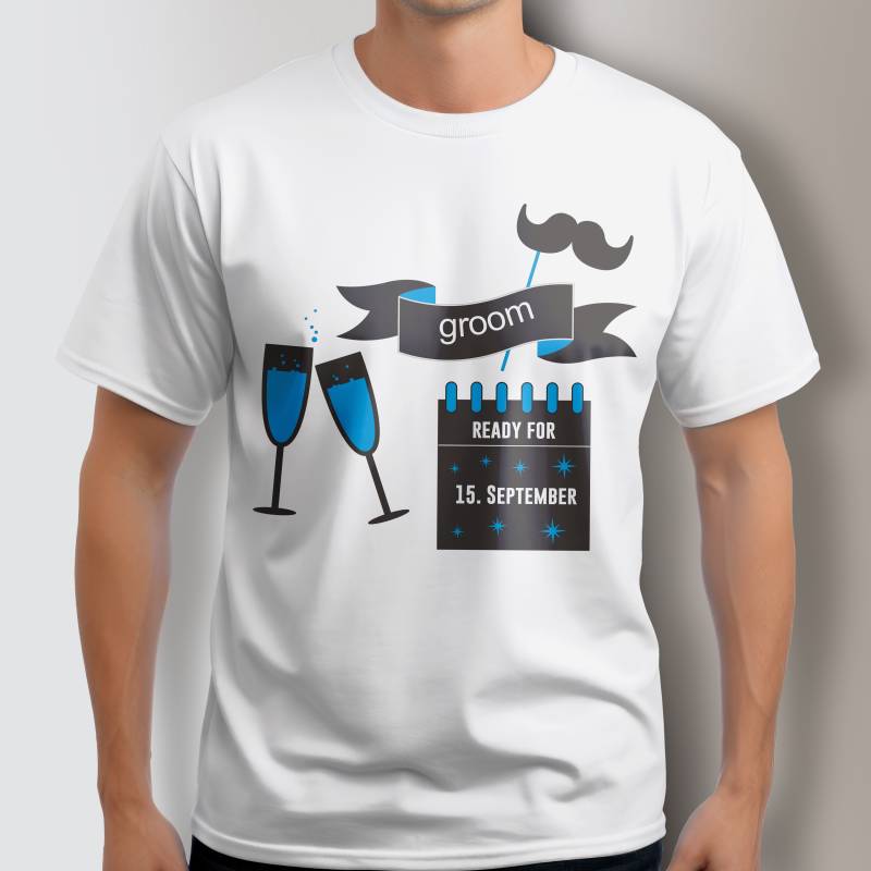 Personalisiertes T-Shirt für den Junggesellenabschied - Für den Bräutigam