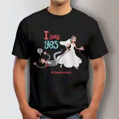 Personalisiertes T-Shirt für den Junggesellinnenabschied - Ich sage ja
