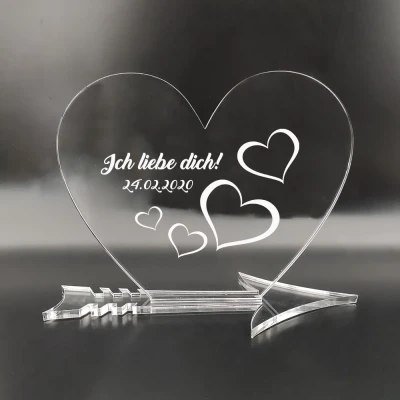 Personalisierte Trophäe - Ich liebe dich!