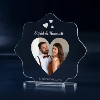 Personalisierte Trophäe - Herz
