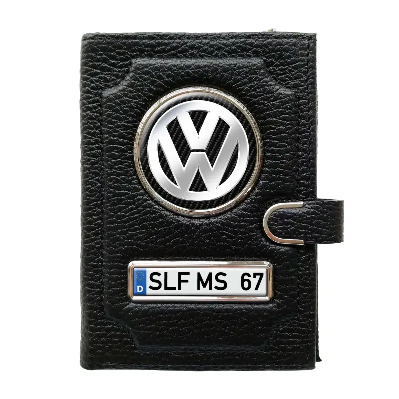 Geldbörse mit Geldfach mit Clip - Volkswagen Silver