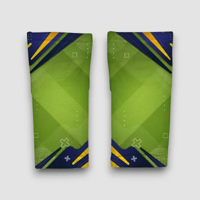 Personalisierte Fußball-Kompressionsärmel in Grüntönen