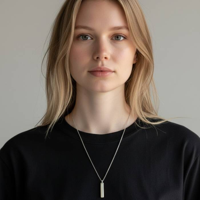 Personalisierte Halskette mit Anhänger