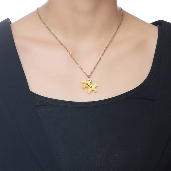 Personalisierte Puzzle-Halskette