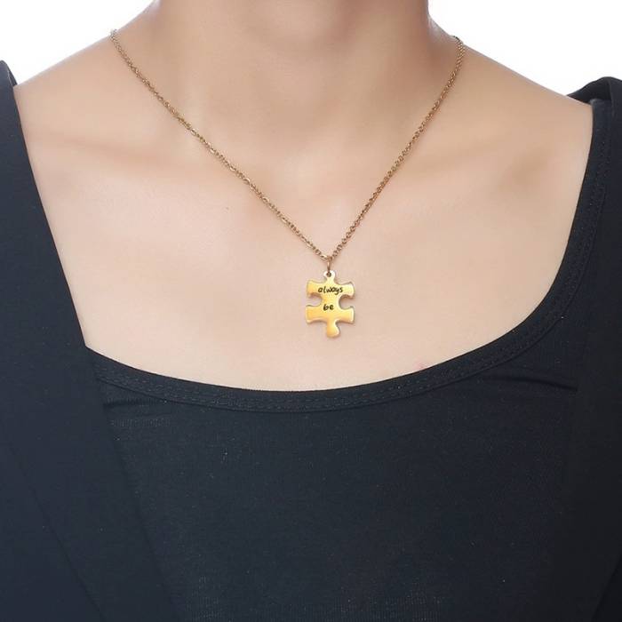 Personalisierte Puzzle-Halskette