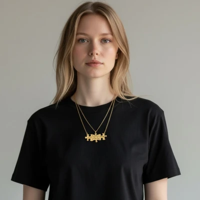 Personalisierte Puzzle-Halskette