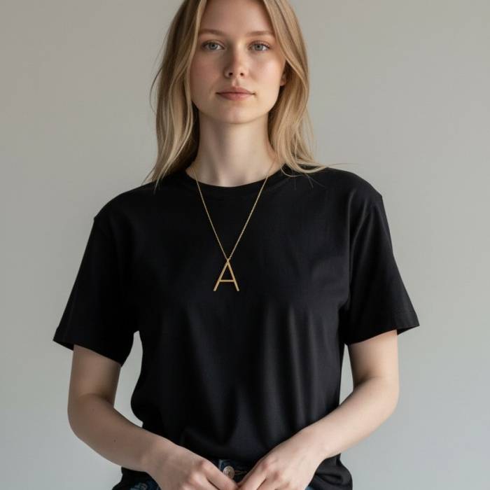 Personalisierte Halskette mit deiner Initiale