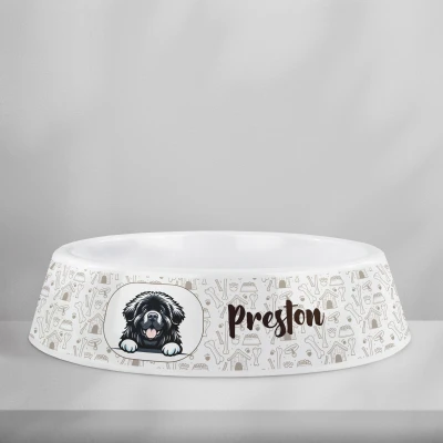 Personalisierter Hundenapf aus Kunststoff - Hunderasse