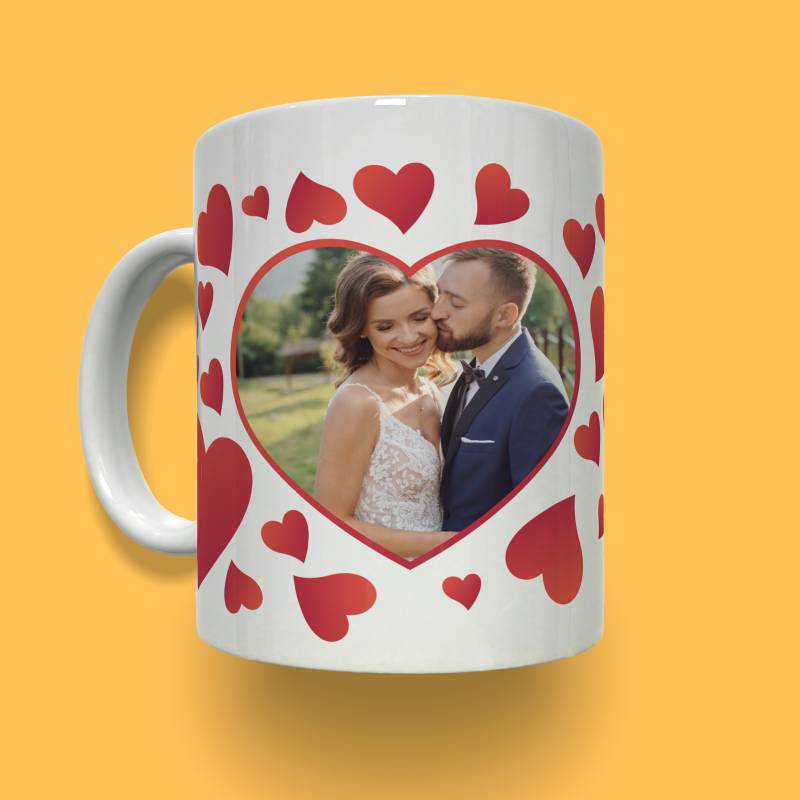 Personalisierte Tasse - Herz mit Foto