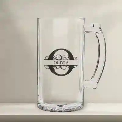 Personalisierter Bierkrug – Mit Initialen und Namen