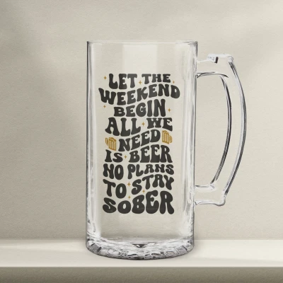Personalisierter Bierkrug – Lass das Wochenende beginnen
