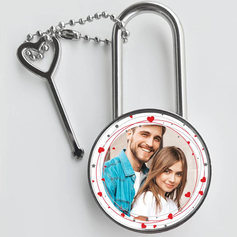 Personalisiertes Vorhängeschloss – Mit Foto