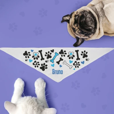 Hundebandana - Knochen