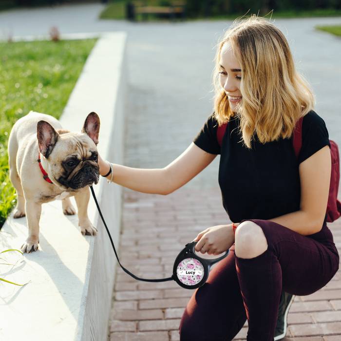 Leine für Hunde – Name und Telefonnummer
