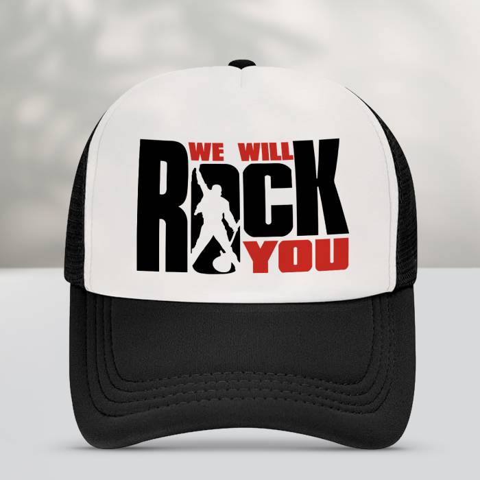 Personalisierte Kappe – We will rock you