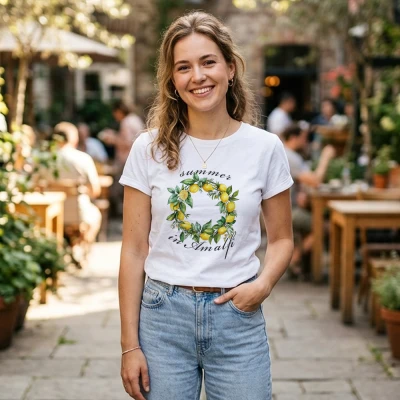 Personalisierte T-Shirt – Sommer an der Amalfiküste