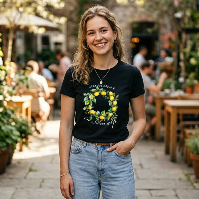 Personalisierte T-Shirt – Sommer an der Amalfiküste
