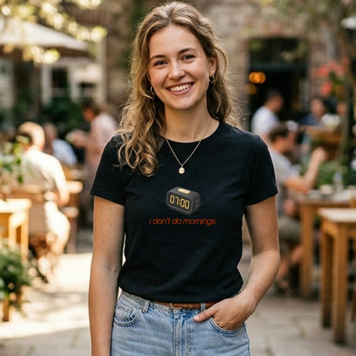 Personalisierte T-Shirt – Ich bin kein Morgenmensch